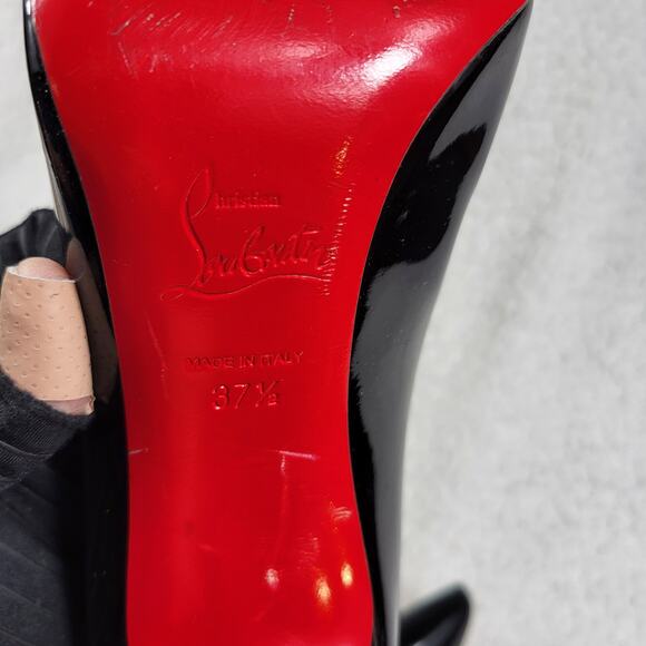 Christian Louboutin Patent Leather Stiletto Pumps size 37.5 US 6-6.5 - Picture 3 of 5